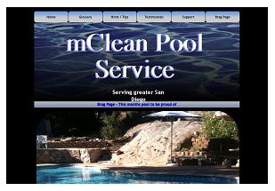 Mclean Pool Service home page