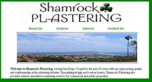 Shamrock Plastering home page